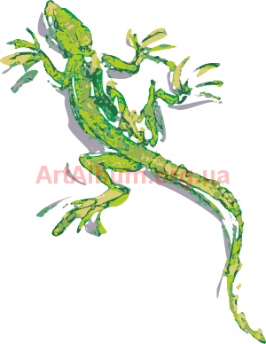 Clipart aquarelle lizard